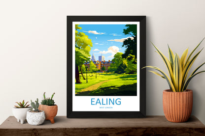 Ealing England Travel Poster