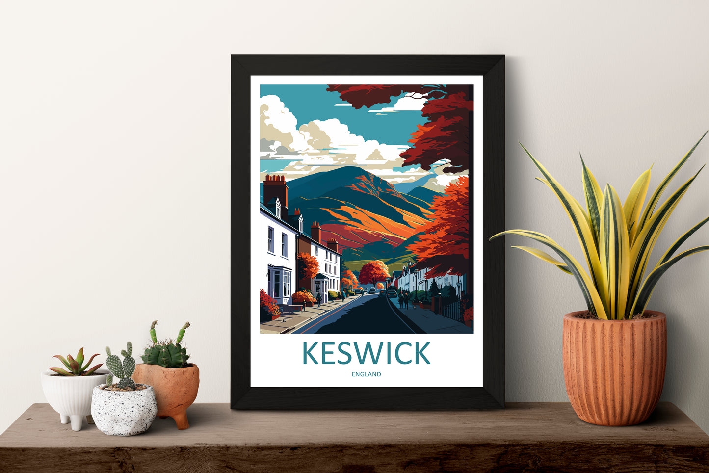 Keswick England Travel Poster