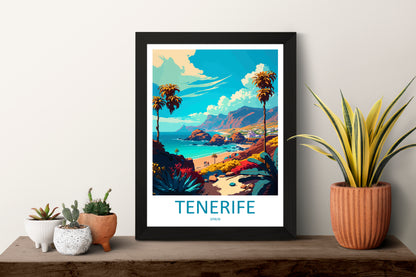 Tenerife Spain Travel Poster