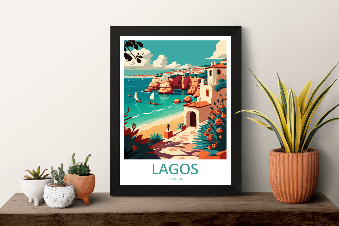 Lagos Portugal Travel Poster