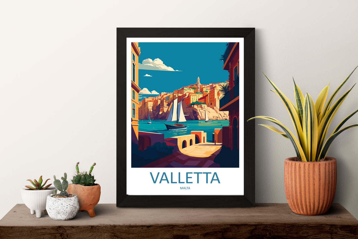 Valletta Malta Travel Poster