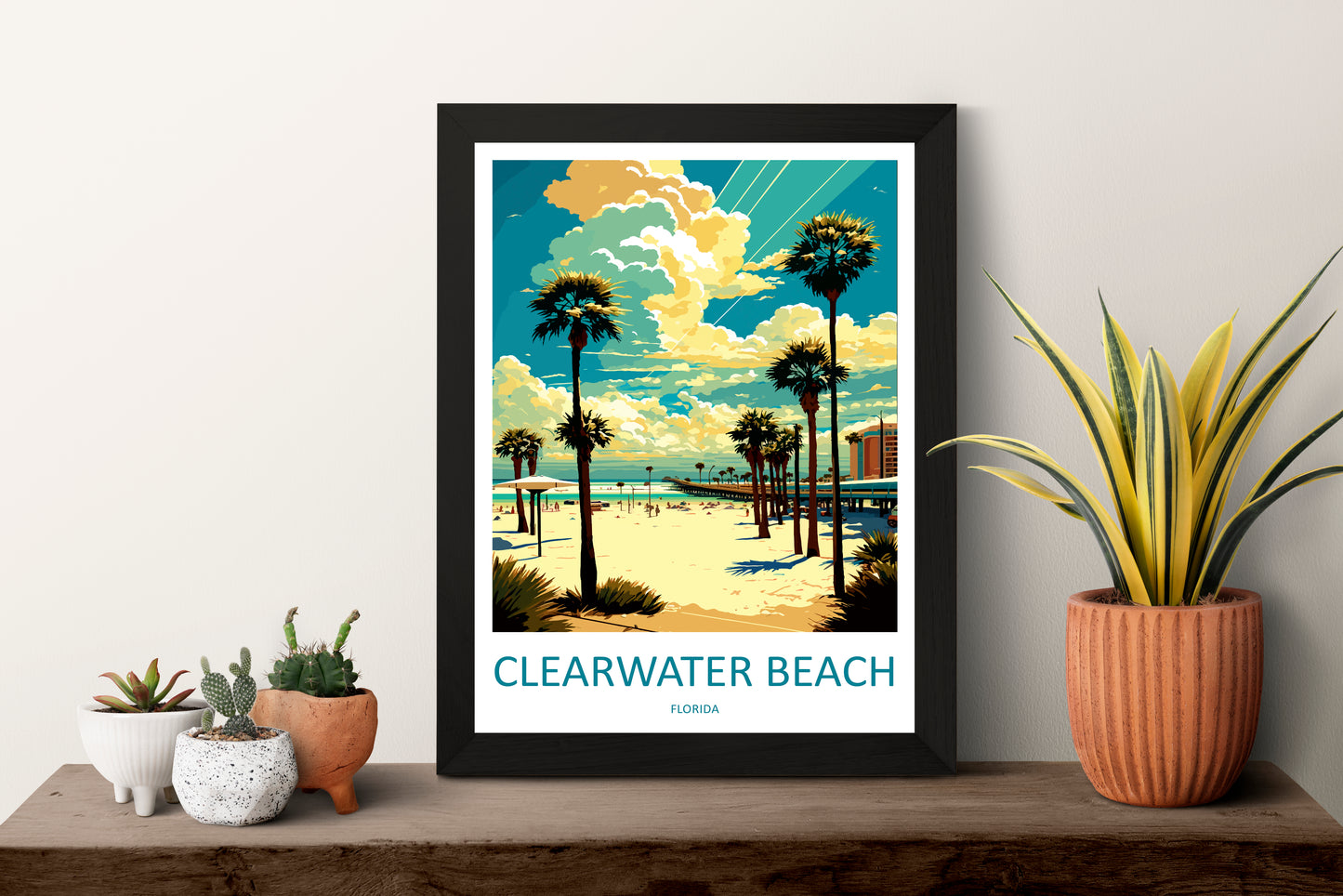 Clearwater Beach USA Travel Poster