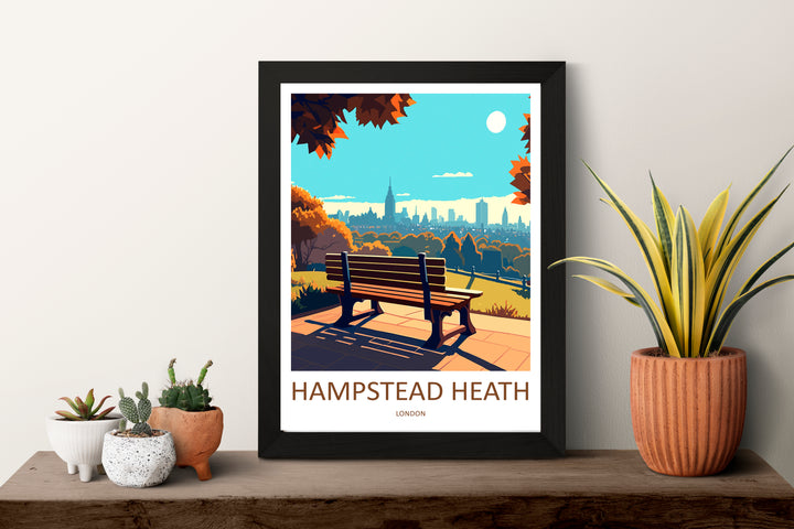 Hampstead Heath Travel Poster