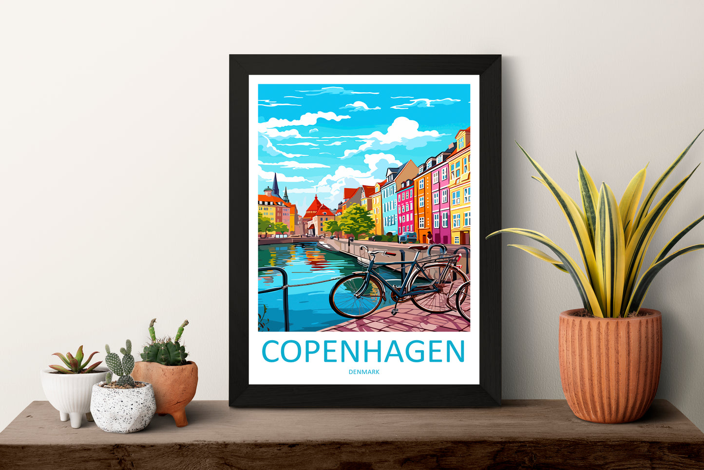 Copenhagen Denmark Travel Poster