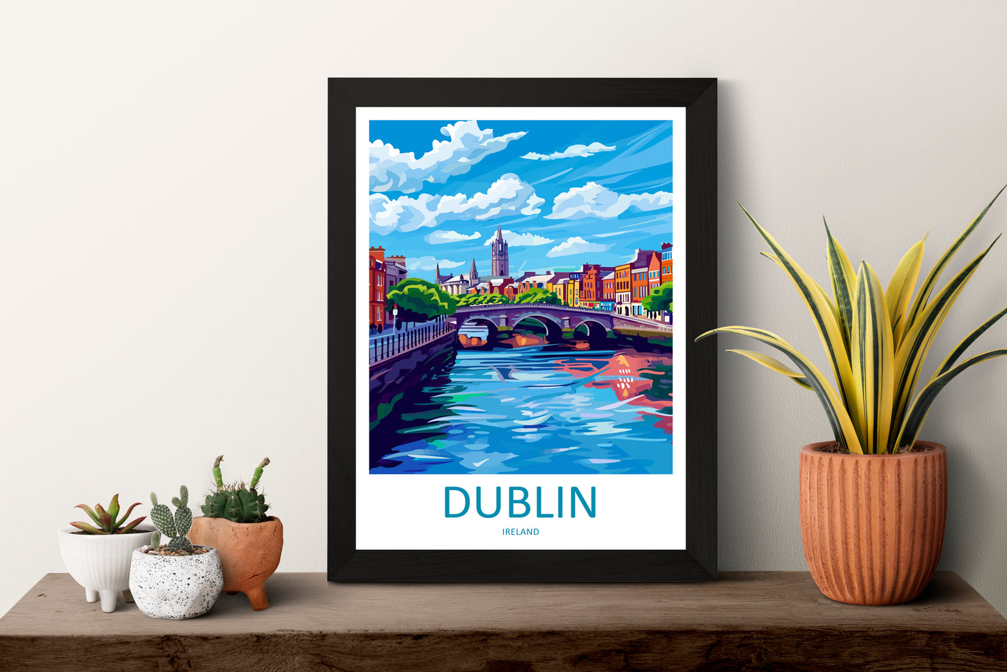 Dublin Ireland Travel Poster