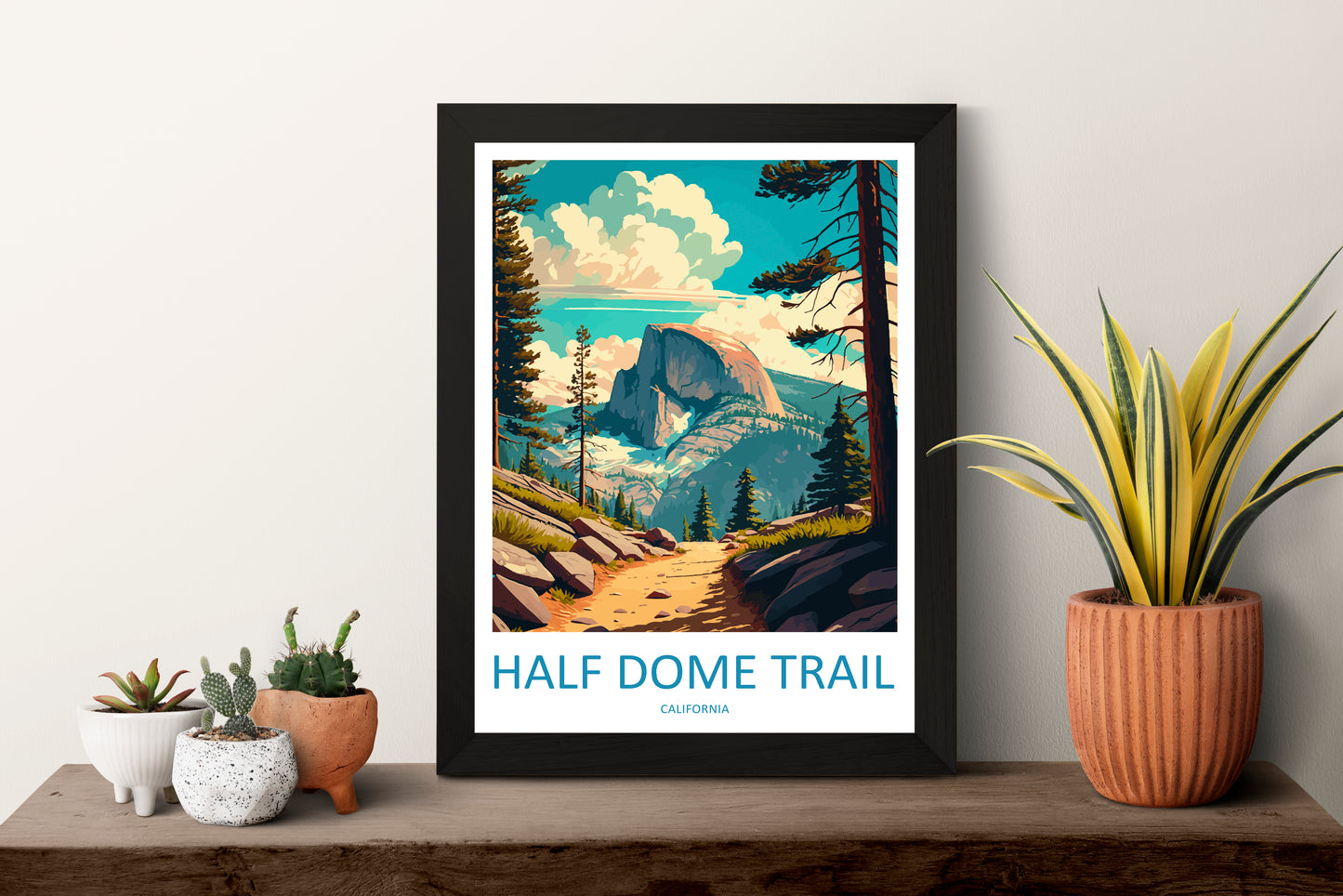 Half Dome Trail USA Travel Poster