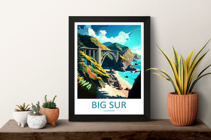 Big Sur USA Travel Poster