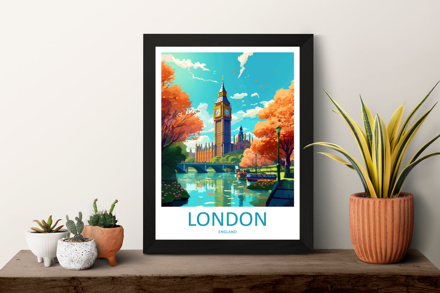 London City England Travel Poster