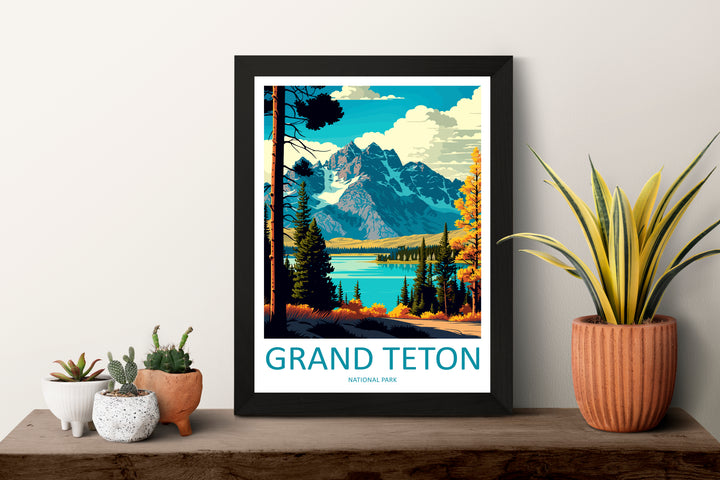Grand Teton Travel Poster