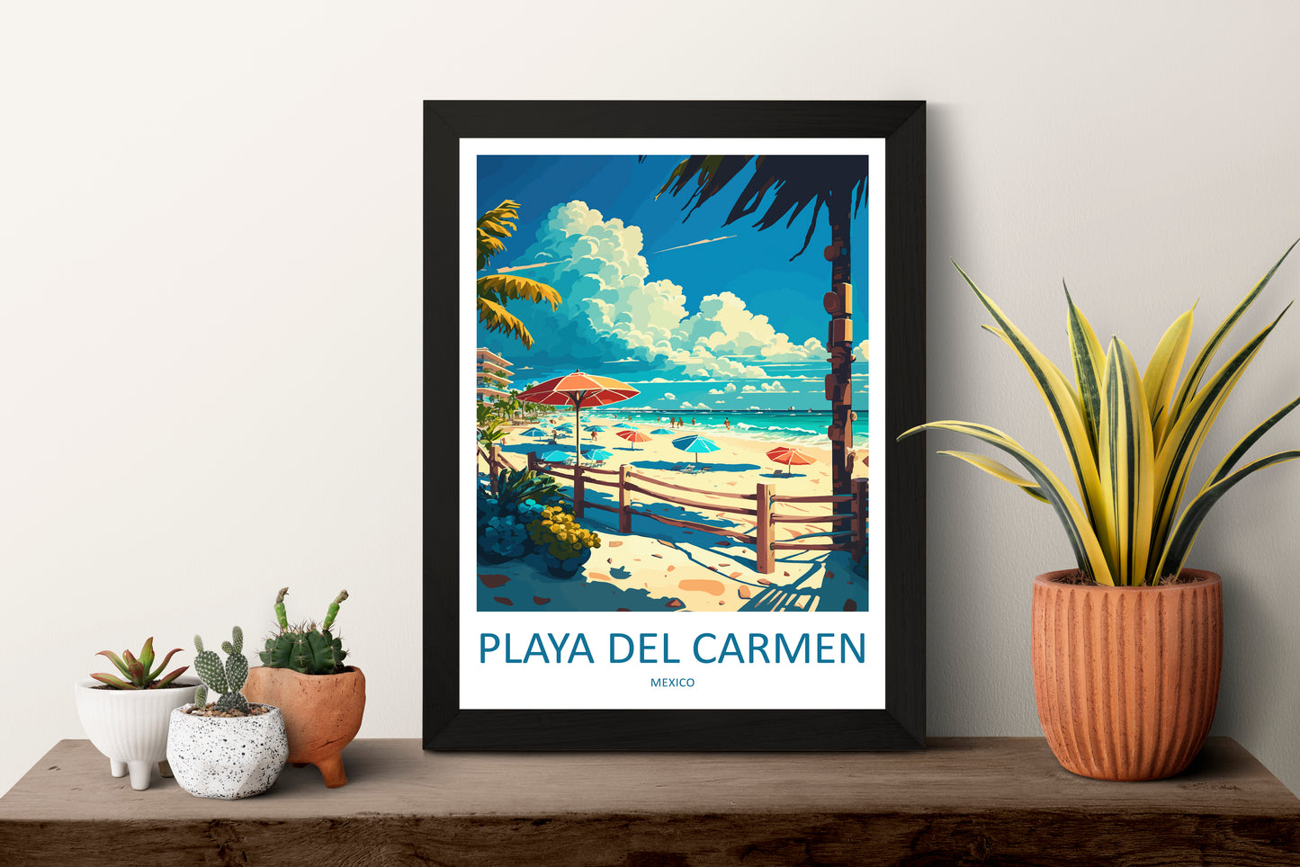 Playa Del Carmen Mexico Travel Poster