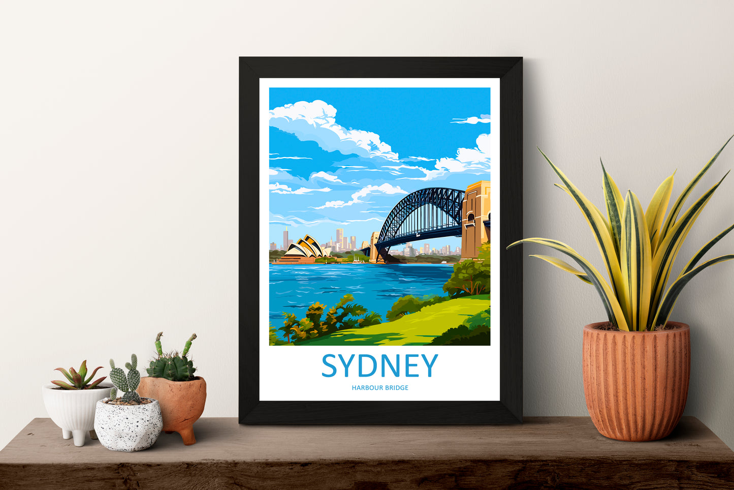 Sydney Harbour Bridge Australia Travel Poster