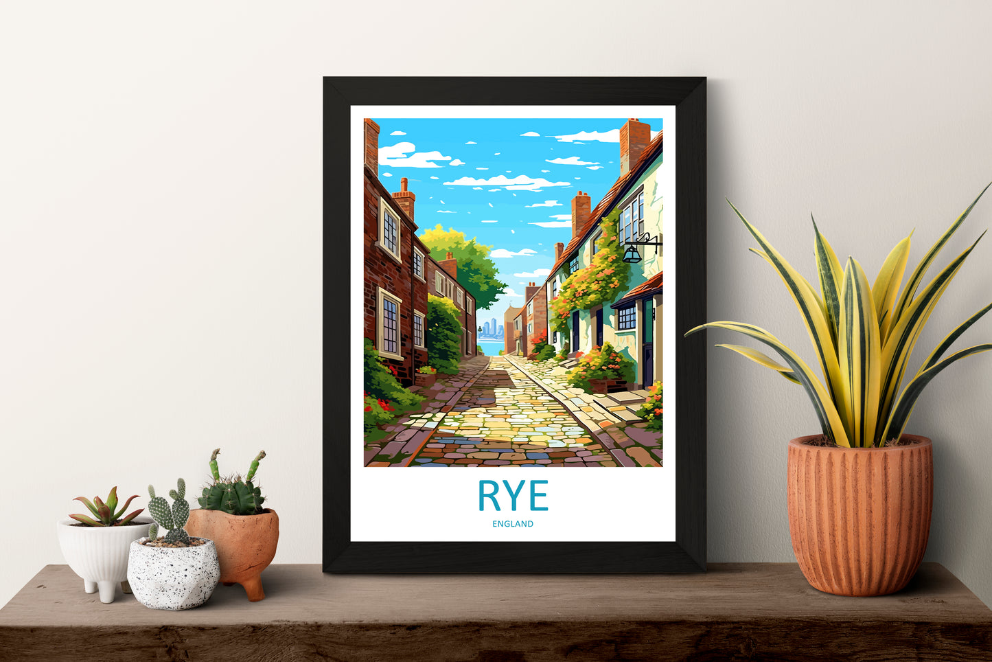 Rye England Travel Poster