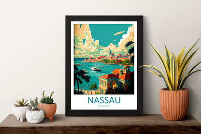 Nassau Caribbean Travel Poster