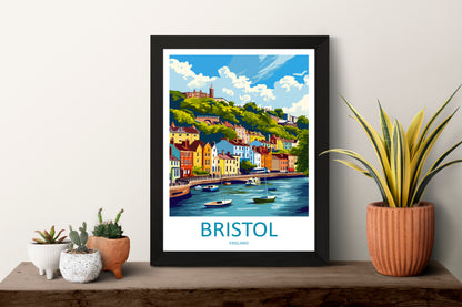 Bristol City England Travel Poster