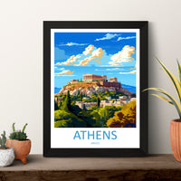 Athens Greece Travel Poster