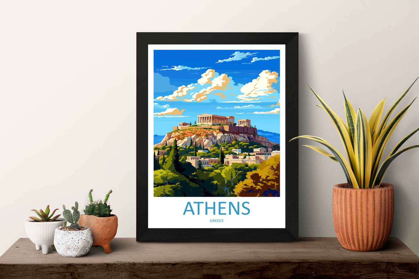 Athens Greece Travel Poster