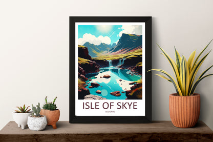 Isle Of Skye Scotland Travel Poster