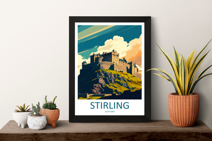 Stirling Scotland Travel Poster