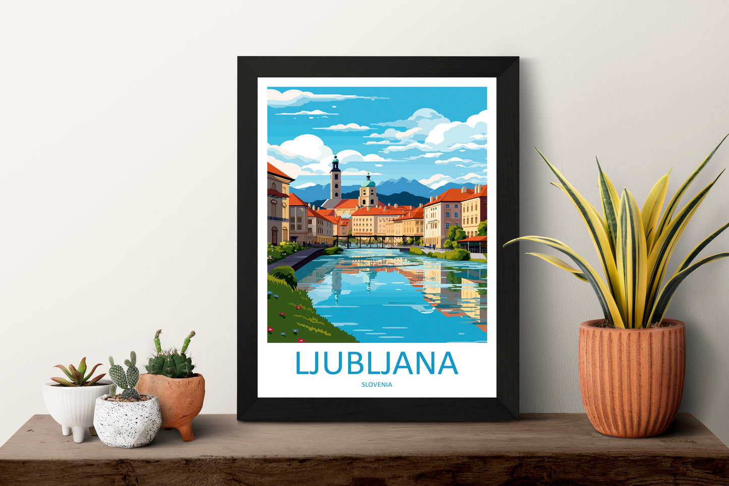 Ljubljana Slovenia Travel Poster