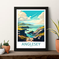 Anglesey Wales Travel Poster