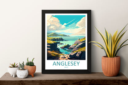 Anglesey Wales Travel Poster