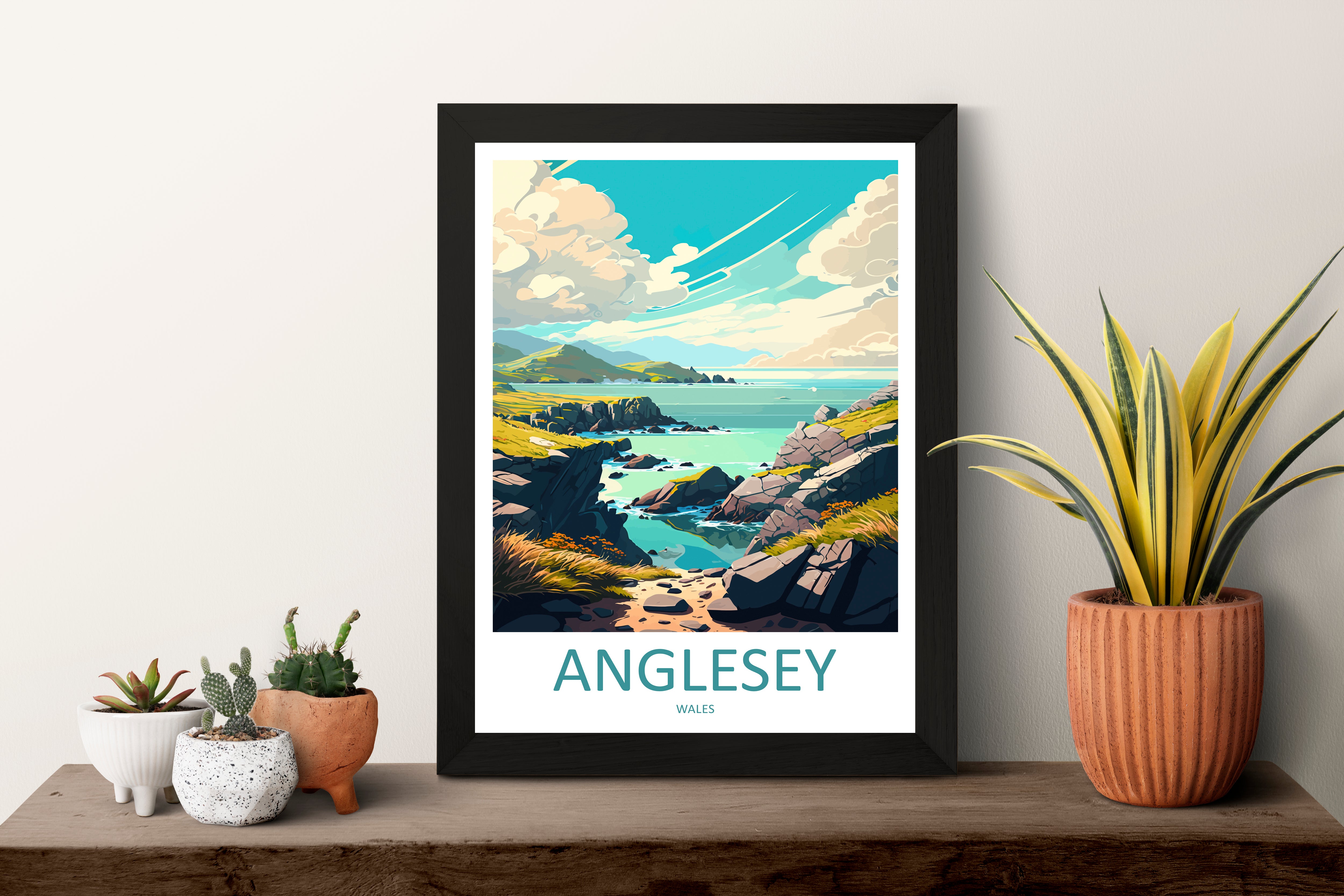 Anglesey Wales Travel Poster