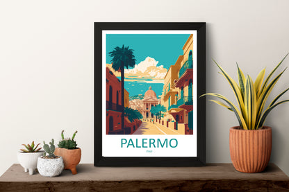 Palermo Italy Travel Poster