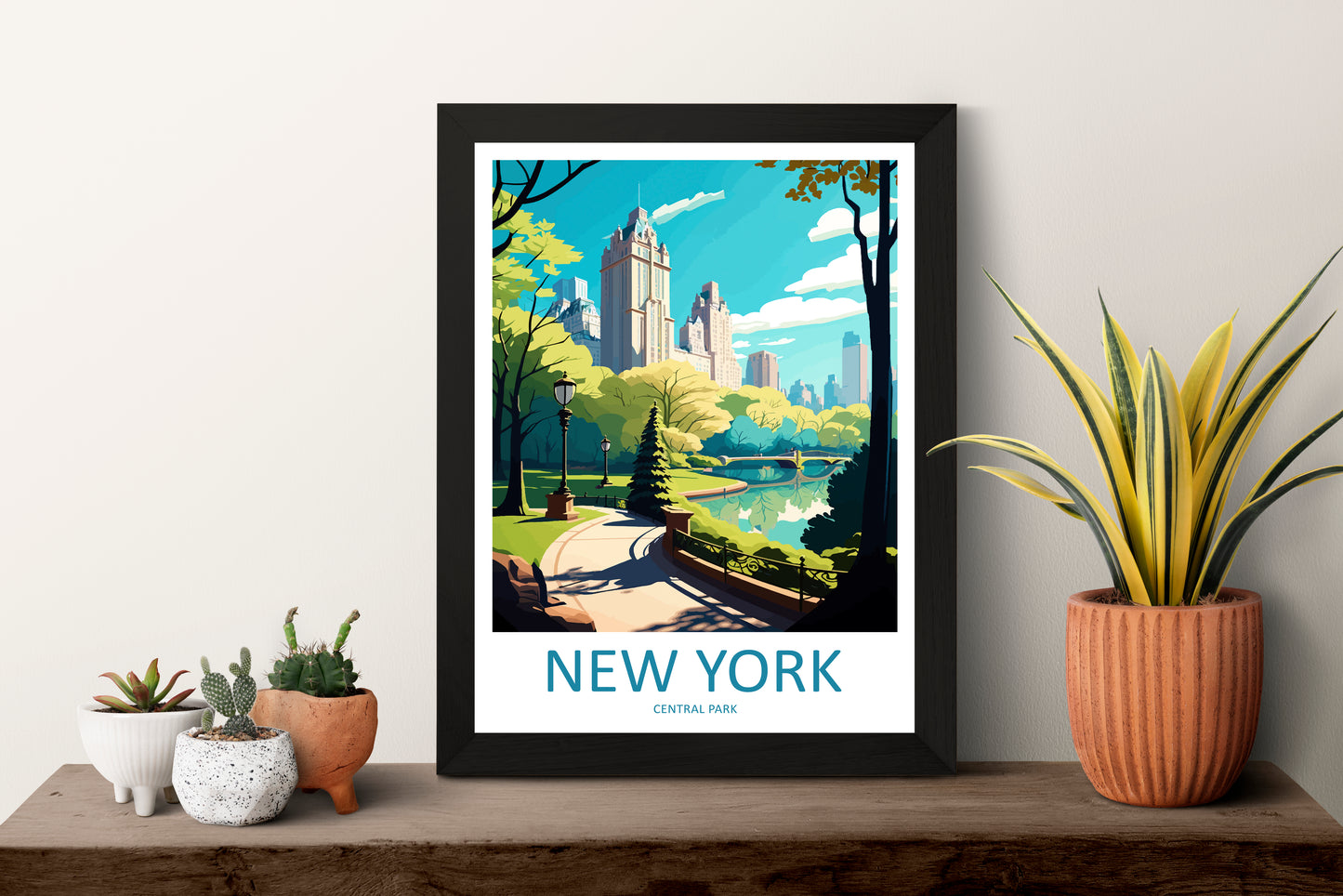 Central Park USA Travel Poster