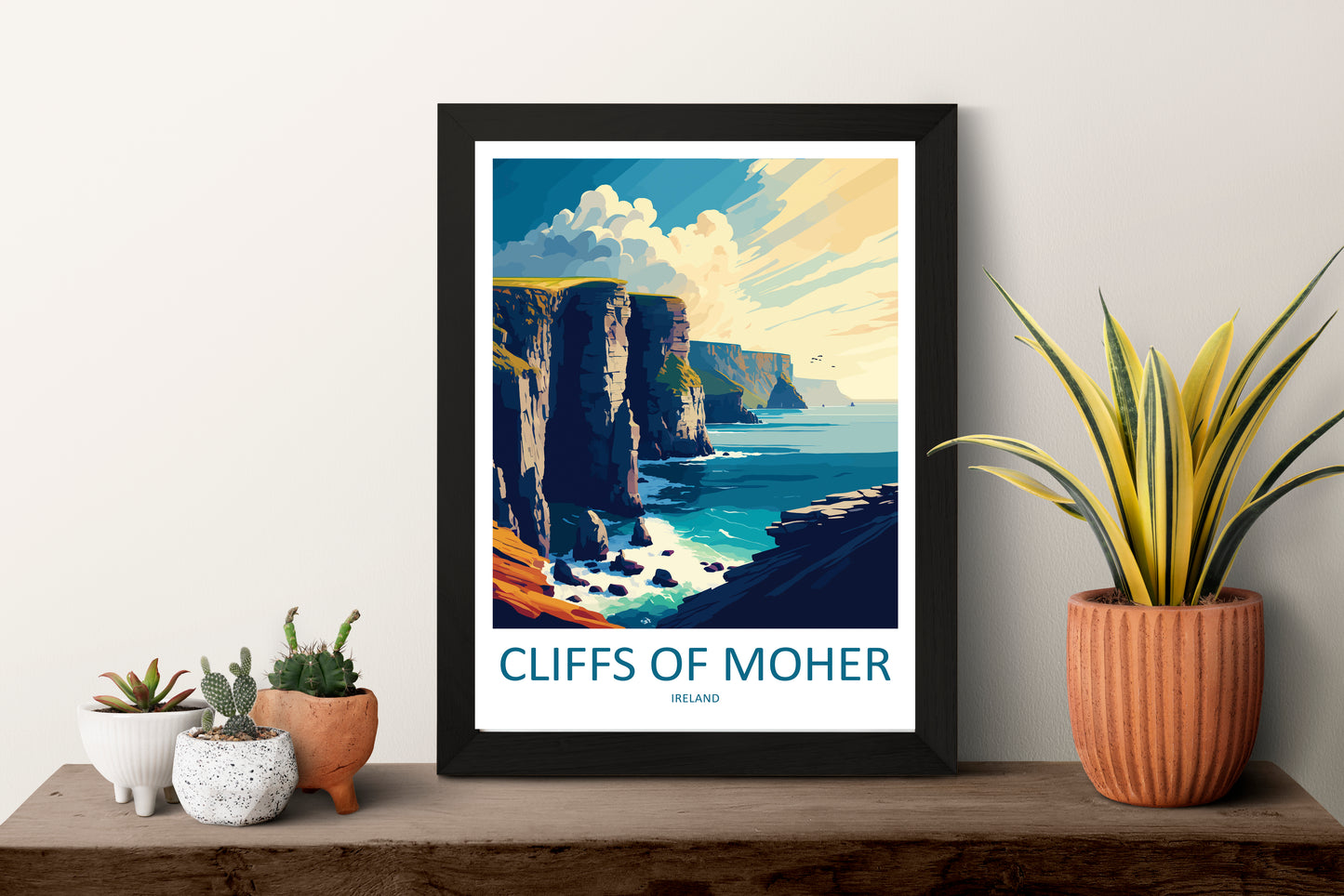 Cliffs Of Moher Ireland Travel Poster