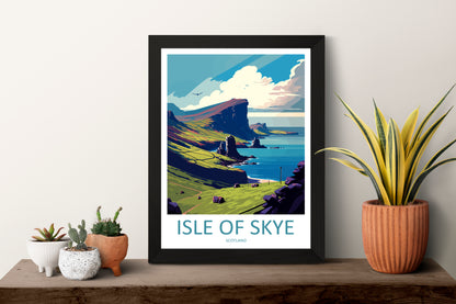 Isle Of Skye Scotland Travel Poster