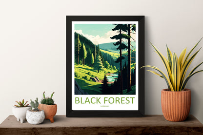 Black Forest Germany Travel Poster