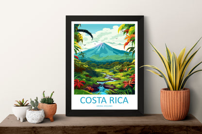 Costa Rica Pacific Ocean Travel Poster