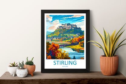 Stirling Scotland Travel Poster