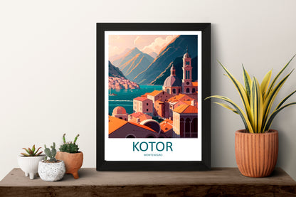 Kotor Montenegro  Travel Poster