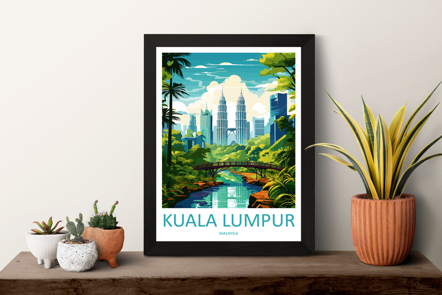 Kuala Lumpur Malaysia Travel Poster