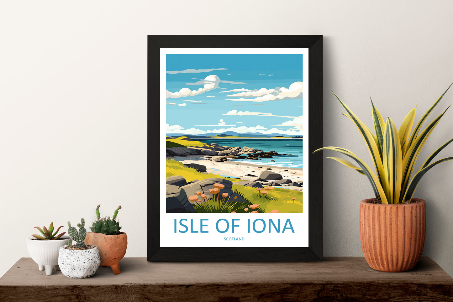 Isle Of Iona Scotland Travel Poster