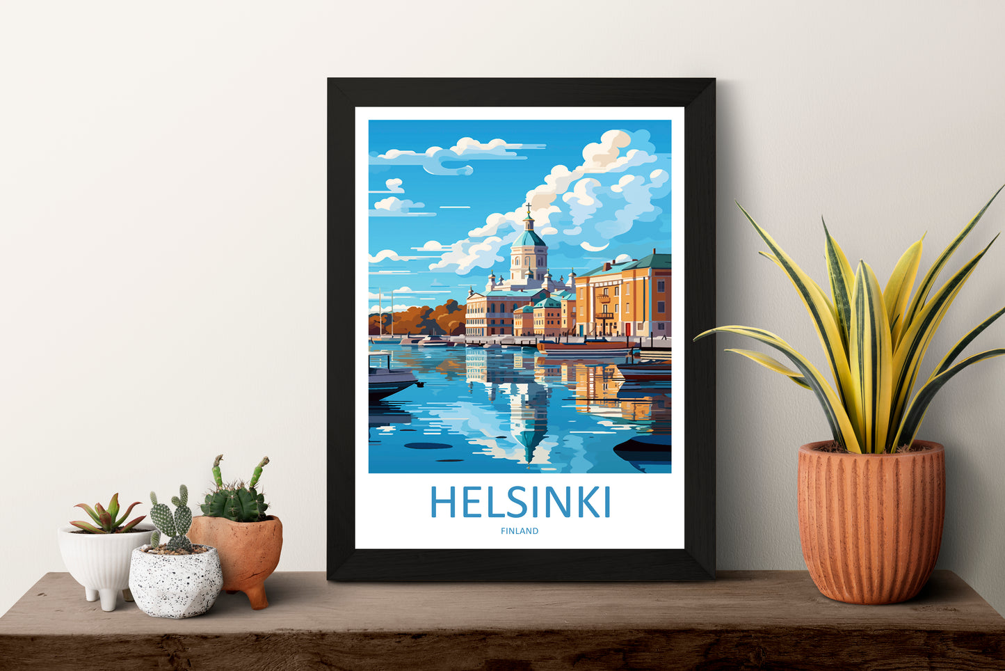 Helsinki Finland Travel Poster