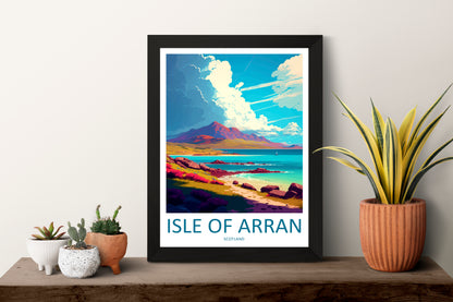 Isle Of Arran Scotland Travel Poster