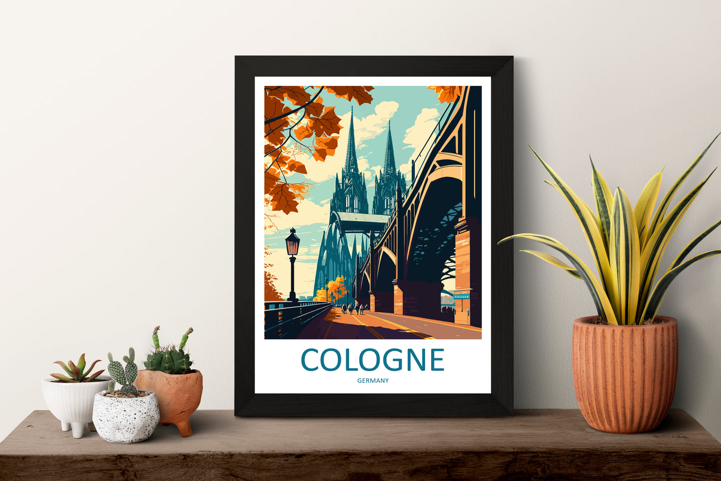 Cologne Germany Travel Poster