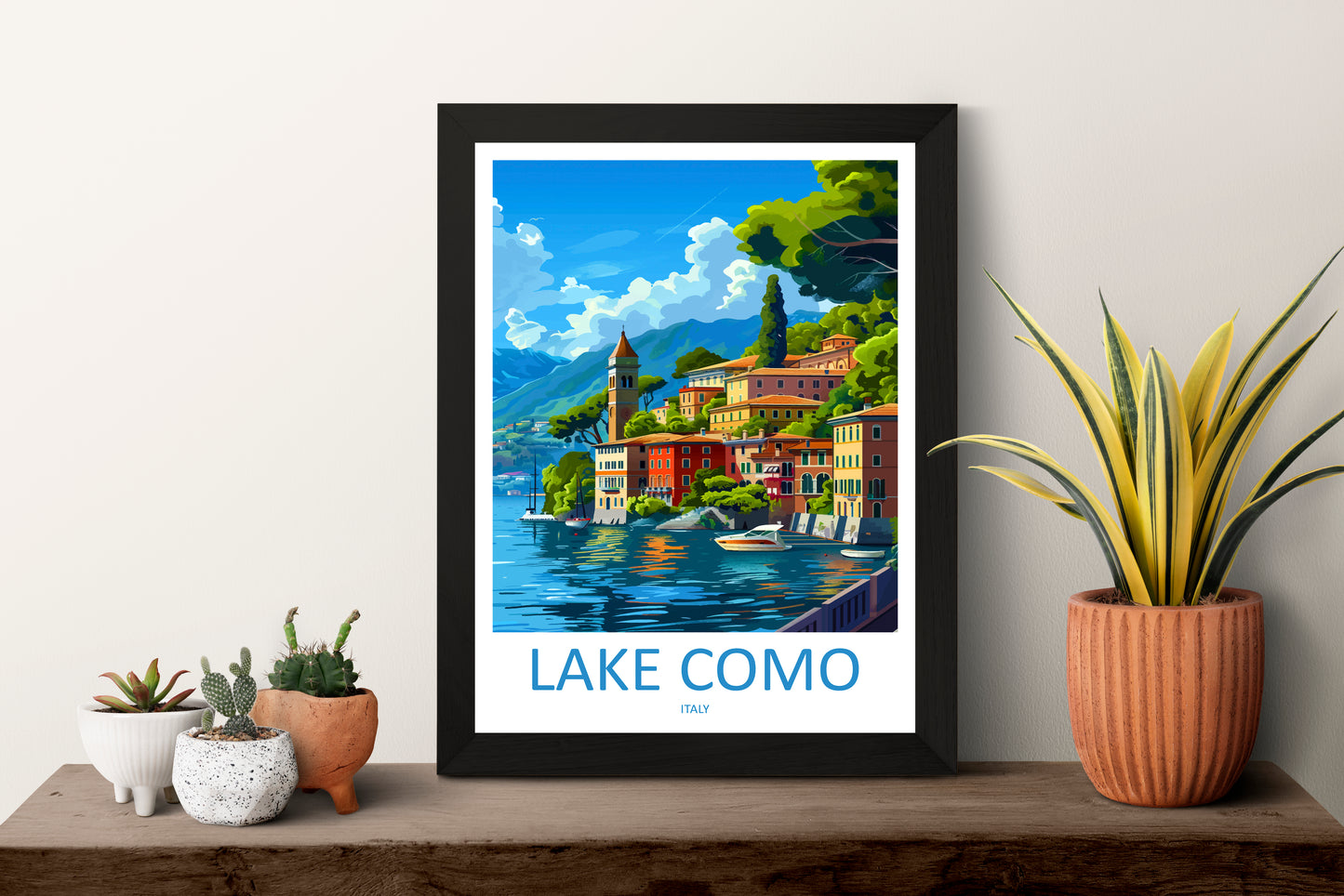 Lake Como Italy Travel Poster