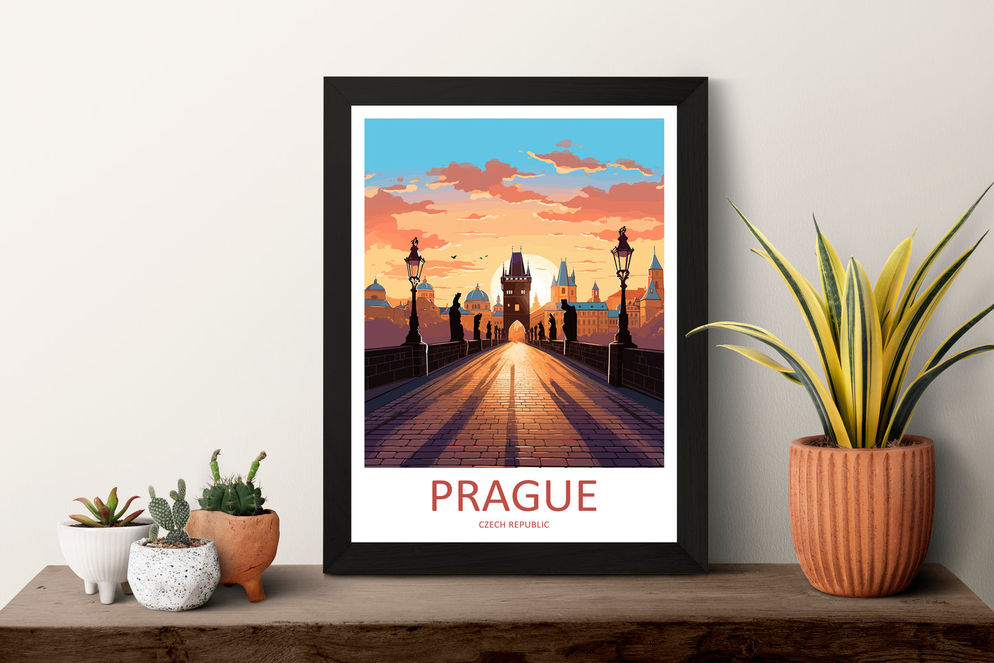 Prague Czech Republic Travel Poster