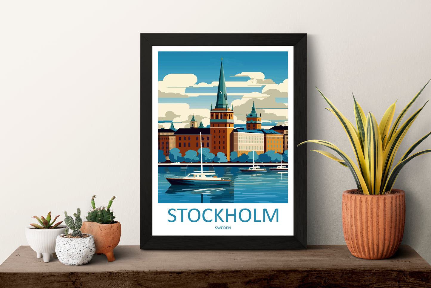 Stockholm Sweden Travel Poster