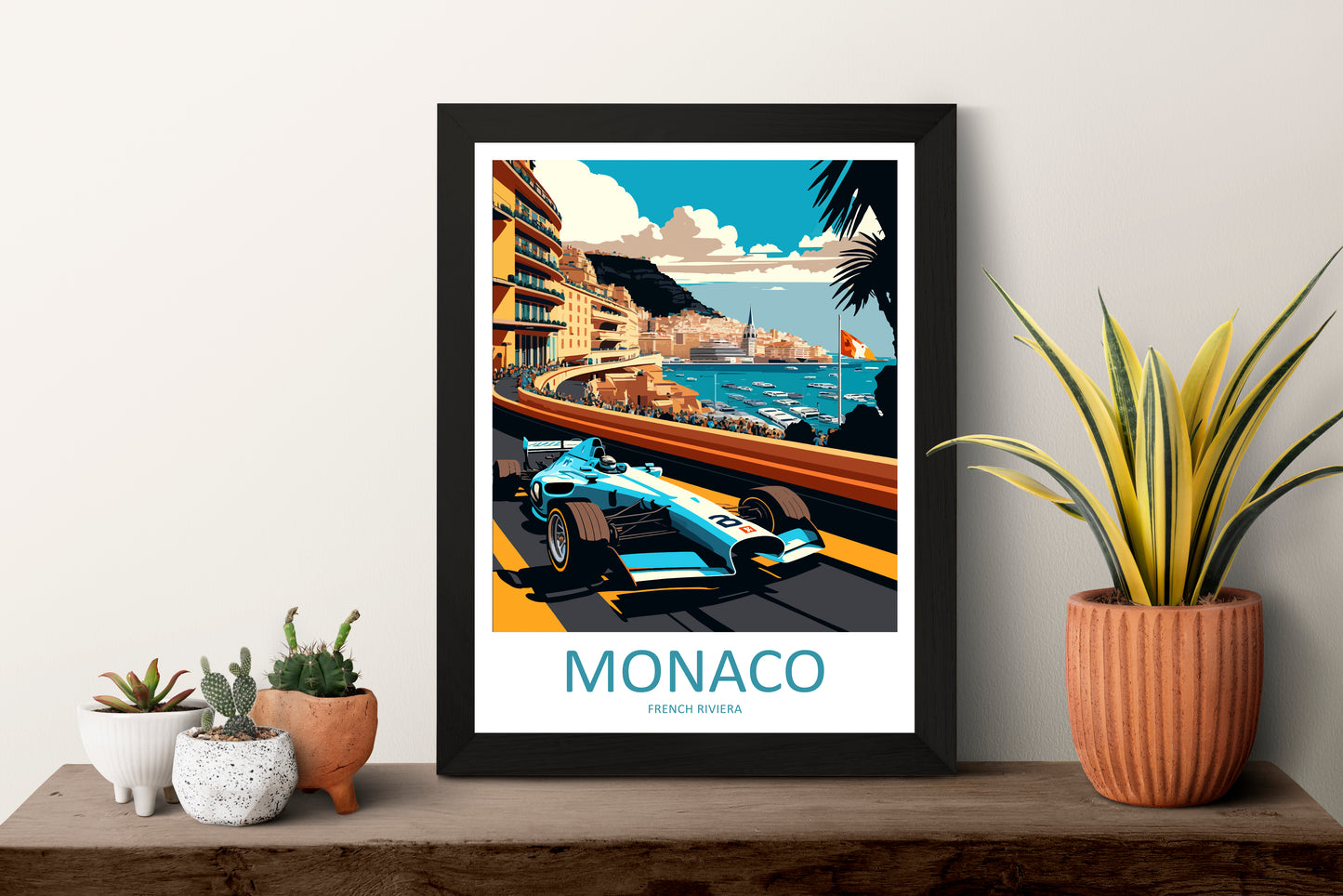 Monaco French Riviera Travel Poster