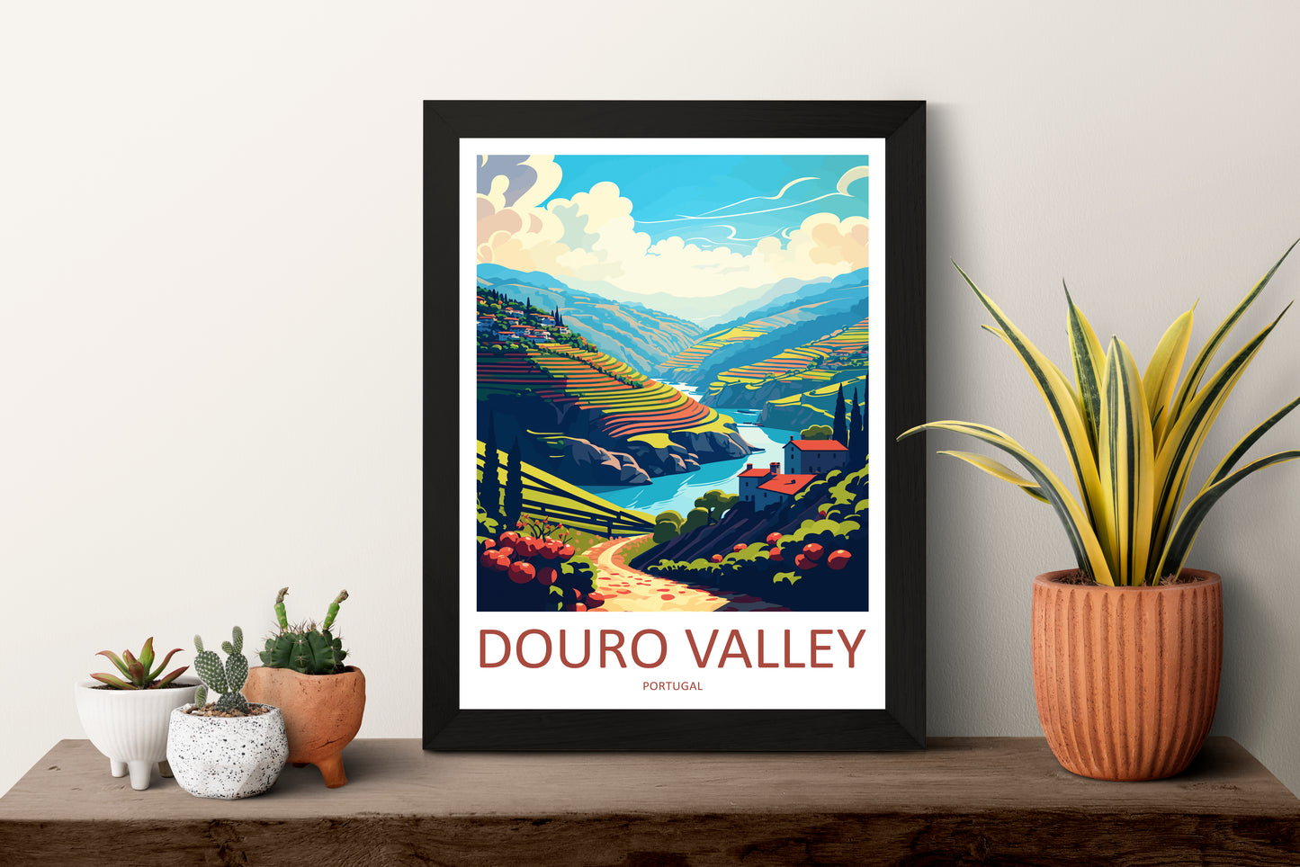 Douro Valley Portugal Travel Poster