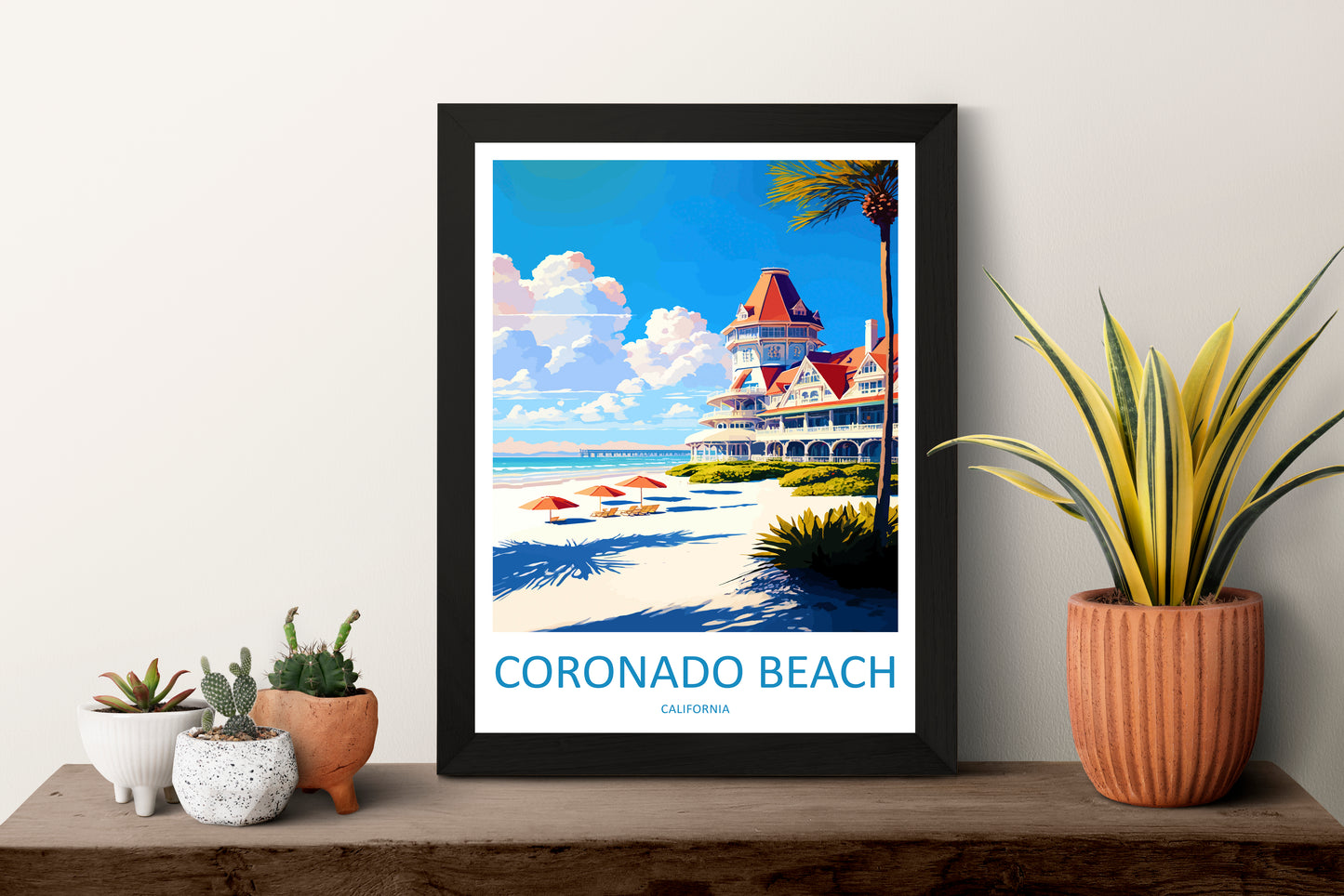 Coronado Beach USA Travel Poster