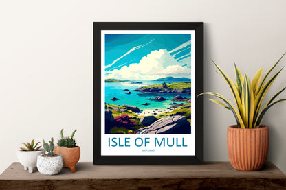 Isle Of Mull Scotland Travel Poster