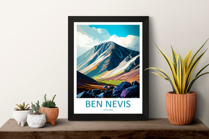 Ben Nevis Scotland Travel Poster