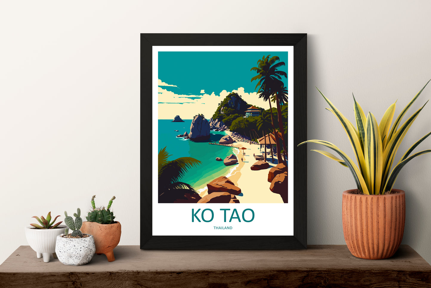 Ko Tao Thailand Travel Poster