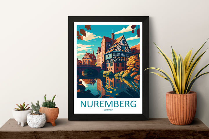 Nuremberg Germany Travel Poster