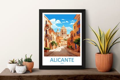 Alicante Spain Travel Poster